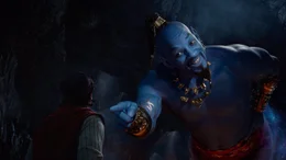 L-R: Aladdin (Mena Massoud), Dschinni (Will Smith)