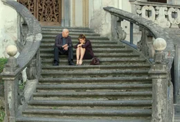 Set di "Napoli velata", regia di Ferzan Ozpetek. Nella foto Giovanna Mezzogiorno e Peppe Barra. Foto di Gianni Fiorito Questa fotografia &egrave; solo per uso editoriale, il  diritto d'autore &egrave; della societ&agrave; cinematografica e del fotografo assegnato dalla societ&agrave; di produzione del film  e pu&ograve; essere riprodotto solo da pubblicazioni in concomitanza con la promozione del film.  E&rsquo; obbligatoria la menzione  dell&rsquo;autore- fotografo: Gianni Fiorito.