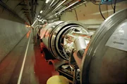 The Accelerator Ð part of the 26 miles of the particle apparatus in the tunnels that form the LHC