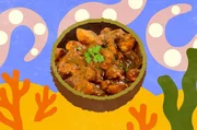 Kreolisches Tintenfisch-Curry aus Mauritius: Cari Ourite