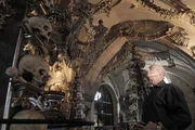 Prague, Czech Republic - Gabriel Ronay (Main Contributor) in Ossuary - The Church of Bones. Prague, Czech Republic - Gabriel Ronay (Main Contributor) in Ossuary - The Church of Bones.