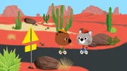 Mouk und Chavapa radeln durch Arizona, um ein besonders tolles Foto zu machen. Mouk und Chavapa radeln durch Arizona, um ein besonders tolles Foto zu machen.