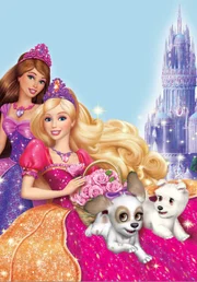 In Barbies neuestem Abenteuer finden die zwei Freundinnen Delia und Alexa einen Zauberspiegel, der eine Prinzessin gefangen h&auml;lt. Die M&auml;dchen wollen ihr helfen. Doch dazu m&uuml;ssen sie das Diamantschloss finden.