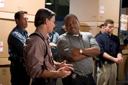 In the front from the left: Bryce Dignam (Mark Wahlberg), Trooper Brown (Anthony Anderson)