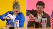 Wo bekomme ich mehr: In Deutschland oder in den USA? Lilly Temme und Florian Reza machen den Vergleich und checken: Ist das weltweite Angebot von KFC überall gleich? Wo bekomme ich mehr: In Deutschland oder in den USA? Lilly Temme und Florian Reza machen den Vergleich und checken: Ist das weltweite Angebot von KFC überall gleich?
