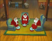 Weihnachten ist in Gefahr! Der deutsche, der französische und der amerikanische Weihnachtsmann sind so erkältet, dass sie keine Geschenke an die Kinder ausliefern können.