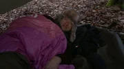 Übernachten im Wald bei minus zwei Grad. Reporter Marcus Worschech. Übernachten im Wald bei minus zwei Grad. Reporter Marcus Worschech.