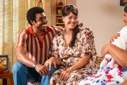 (l-r) Joseph Lee Anderson as Rocky Johnson, Stacey Leilua as Ata Johnson