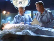 Dr. Robbins (Robert David Hall, l.) und Grissom (William Petersen) obduzieren die Leiche. Finden sie Spuren eines Verbrechens?