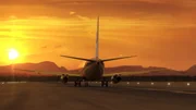 Varig-Flug 254 rollt &uuml;ber die Startbahn in Maraba, Brasilien.