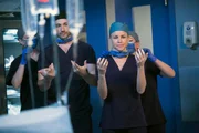 CHICAGO MED -- "Mistaken" Episode 104 -- Pictured: (l-r) Colin Donnell as Dr. Connor Rhodes, Julie Berman as Dr. Samantha Zanetti