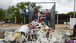 Die &Uuml;berraschung: Plastikst&uuml;hle lassen sich recyceln