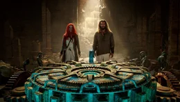 Mera (Amber Heard), Arthur Curry / Aquaman (Jason Momoa).
