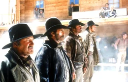 Die vier Dalton Br&uuml;der (v.l.n.r.: Ron Carey, Dominic Barto, Bo Gray, Fritz Sperberg) sind der Schrecken des Wilden Westens, doch Lucky Luke gelingt es immer wieder, sie ins Gef&auml;ngnis zu bringen.
