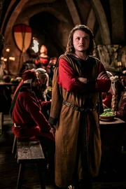 Eberhard von M&uuml;nzenberg (Paul Lux) versucht, seine G&auml;ste auf der Burg mit einem Bankett zu beeindrucken.