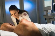 CHICAGO MED -- "Choices" Episode 109 -- Pictured: (l-r) William Stanford Davis as Ed Brennan, Rachel DiPillo as Dr. Sarah Reese