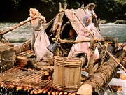 L-R: Eve Prescott (Carroll Baker), Rebecca Prescott (Agnes Moorehead), Zebulon Prescott (Karl Malden), Lilith Prescott (Debbie Reynolds)