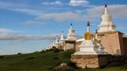 Erdene Zuu Buddhist monastery, located in Karakorum, the ancient capital of the Mongol Empire