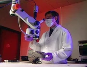 Ein Schuhabdruck wird abgenommen und untersucht. Stimmt dieser mit dem des Tatorts überein? Ein Schuhabdruck wird abgenommen und untersucht. Stimmt dieser mit dem des Tatorts überein?