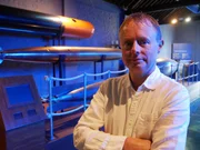 Naval Historian and Author Nick Hewitt at the explosion Museum of Naval Firepower.