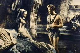 1. Odysseus (Kirk Douglas) ger&auml;t in die F&auml;nge der Zauberin Circe (Silvana Mangano).
