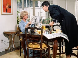 ARD SCHICK MIR KEINE BLUMEN (send me no flowers), USA 1964, Regie Norman Jewison, am Dienstag (11.10.11) um 00:20 Uhr im Ersten. Der Hypochonder Goerge Kimball (Rock Hudson) glaubt, dass er sterben muss und sucht schon einmal einen Nachfolge-Ehemann f&uuml;r seine Frau Judy (Doris Day).