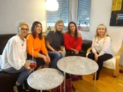 V.l.: Christiane, Marina, Katharina, Nora und Kandidatin Tanja.