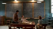Max (Stephen Campbell Moore, Mitte) und Donald (Ed Birch) arbeiten mit Joan Stanley (Sophie Cookson) bei dem Geheimprogramm.