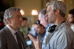 L-R: Carl Van Loon ( Robert De Niro) und Neil Burger (der Regisseur)