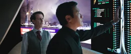 L - R: Noah Taylor (Mr. Pierce), Chin Han (Zhao Long Zhi)