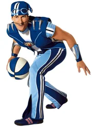 Sportacus ist für Kinder ein Vorbild: fit, agil und hervorragender Akrobat.