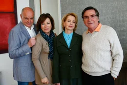 Wolfgang B&ouml;ck (Louis Falke), Rita Russek (Lydia Krautwald), Gisela Schneeberger (Walli Gr&auml;fin von Felsen-Hepp), Elmar Wepper (Wendel Overmann).