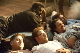 L - R: Jonah Hill, Seth Rogen, Craig Robinson, James Franco, Danny McBride