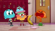 v.li.: Gumball, Tobias, Banana Joe, Darwin