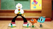 v.li.: Mr. Small, Darwin, Gumball