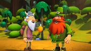 Urobe h&auml;lt Puck f&uuml;r einen Kobold.