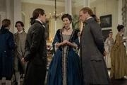 Outlander, Staffel 6, Folge 5. David Berry als Lord John Grey, Caitriona Balfe als Claire Randall, Sam Heughan als Jamie Fraser