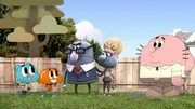 v.li.: Gumball, Darwin, Mr. Robinson, Mrs. Robinson, Richard