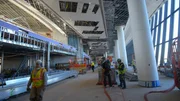 Construction team working on Terminal B at LaGuardia Airport. (Credit: Windfall Films) Construction team working on Terminal B at LaGuardia Airport. (Credit: Windfall Films)