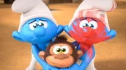 Traurig erfahren Dummi und Clumsy, dass sie Monkey zurückgeben müssen.