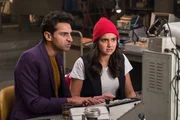 L-R: Sanjay (Karan Soni), Eliza (Geraldine Viswanathan)