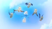 Clumsy träumt davon zu fliegen, wie die Vögel.