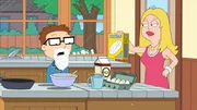 Stan, l.; Francine, r. Stan, l.; Francine, r.