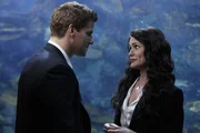 Booth (David Boreanaz) und Dr. Catherine Bryar (Rena Sofer).