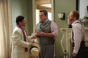 L-R: Pepper (Nathan Lane), Cameron Tucker (Eric Stonestreet), Mitchell Pritchett (Jesse Tyler Ferguson)