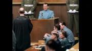Top-Nazi Hermann Göring während der Befragung.