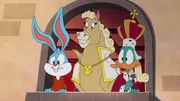 Buster Bunny (l.), Plucky Duck (r.)