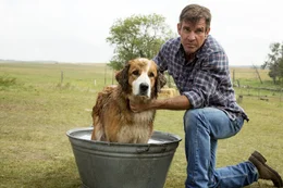 Bailey und Dennis Quaid als Adult Ethan