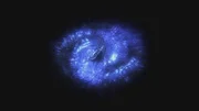 Dark matter filter on a galaxy. Dark matter filter on a galaxy.