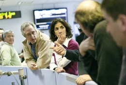 Riccardo Barbieri (2.v.l.), Fabiola Gianotti
